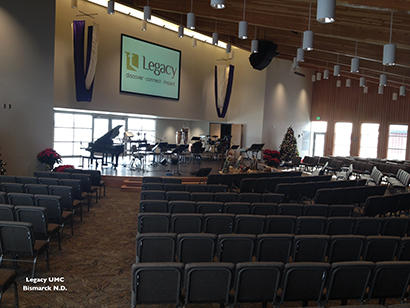Dakota Sound Provides Allen & Heath GLD-80 for Legacy United Methodist Church. In addition to the Allen & Heath GLD-80 console, the new building has been equipped with an AR 2412 mix rack and two AR-84 expander racks.