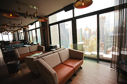 For the Skylark Lounge, which offers visitors views of the Hudson River, Empire State Building and Midtown Manhattan from 30 floors up, Advanced Audio Technology of New York (AATNY) provided a sound system that includes Martin Audio components