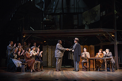 Masque Sound supplied a custom audio equipment package for Lincoln Center Theater’s newest production, Act One. Photo by Joan Marcus