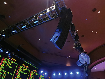 The new KARA rig in action in MGM Hotel/Casino’s Sports Book