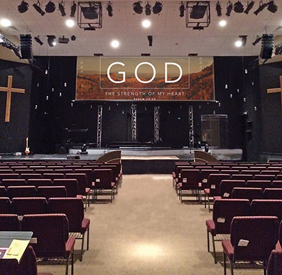 Church of Hope turned to Fort Myers-based Tech-Tronics to improve the sound within a 250,000-square-foot facility that opened in Sarasota, FL. in 2007. Tech-Tronics replaced the existing LCR and delay clusters with simple left and right hangs of eight VUE Audiotechnik al-4 elements per side.