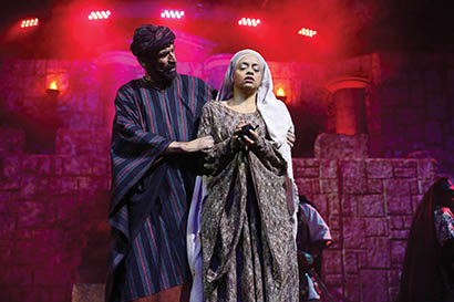 To enhance the audio support for participants and listeners in its various services and theatrical programs, Cathedral of Faith here is relying on an assortment of H6 Headset and E6 Earset microphones from Menlo Park, CA-based Countryman Associates. Pictured here is one of the church's theatrical productions where the Countryman gear is put to good use.