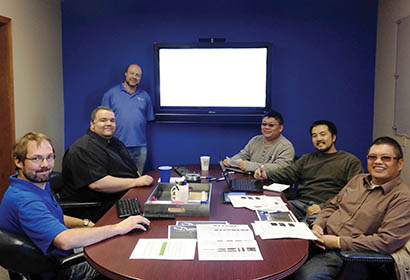 Pictured here, around the table, clockwise from left: Chad Edwardson, Danley; Carsten Eichstaedt, BLL-Veranstaltungstechnik; Ivan Beaver, Danley; Edwin Ng, The Soundsmith; Nicholas Loe, The Soundsmith; Choon San Ng, The Soundsmith. Not pictured: J.P. Parker, Danley.