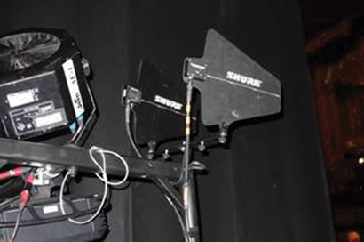 Shure directional and active directional antennas improve wireless reception during Heartbeat of Home