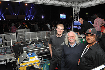David Dohrmann (Adamson), Achim Schulze (Scorpions), Vincent Rodrigues (Maestro Sound & Light