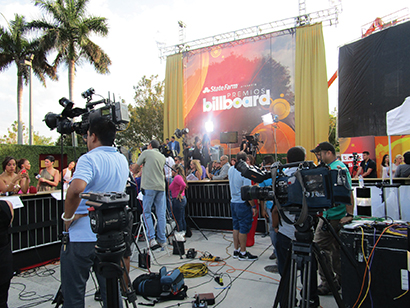 For the 2014 Billboard Latin Music Awards, held at the Bank United Center at the University of Miami April 24, Professional Wireless Systems (PWS) was on-site to support Telemundo’s live broadcast