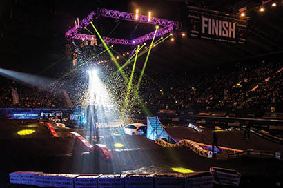PA company Wackiki provided an Allen & Heath GLD-80 mixer and accompanying AR2412 remote I/O rack for the recent Arenacross UK tour