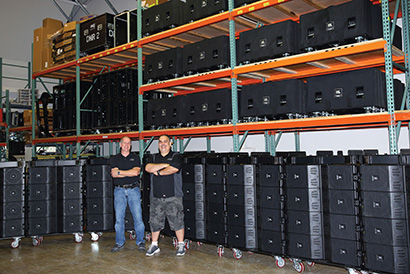 Pictured here, from left, are MIG audio department manager Andy Kakas and Edward Gonzalez, MIG audio engineer and system designer.
