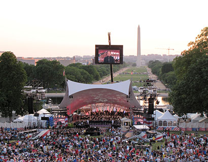 For the 25th annual National Memorial Day Concert, broadcast live May 25 from the U.S. Capitol’s West Lawn, PRG deployed one of the two recently-purchased L-Acoustics K2 systems.