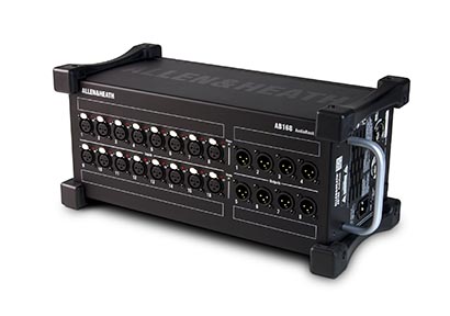 Allen & Heath has launched the AB168 portable audio IO rack at InfoComm 2014