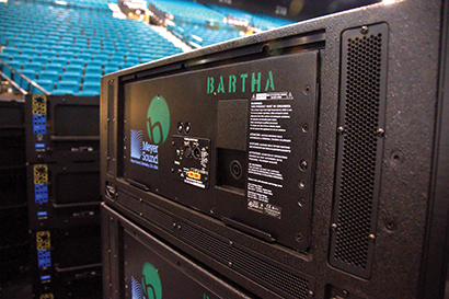 Bartha Invests in Meyer Sound LYON System. Pictured here, the gear deployed for the Arbonne conference.