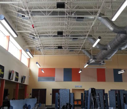 Northeast Cafeteria with Community WET Loudspeakers