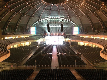 Festhalle Frankfurt, in Frankfurt, Germany, the venue for a recent concert featuring Ina Müller