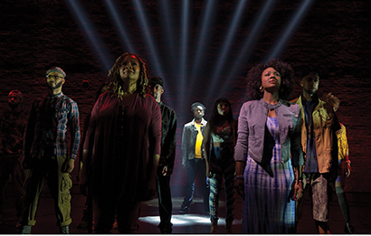 The non-biographical story line includes the rhymes of Tupac Shakur.