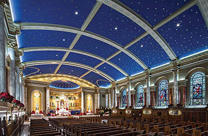 For St. Peter Catholic Church in Omaha, NE, Conrad Schmitt Studios designed a new audio system that includes a Symetrix Radius 12x8 Dante network audio DSP system with Symetrix ARC wall panel remote.