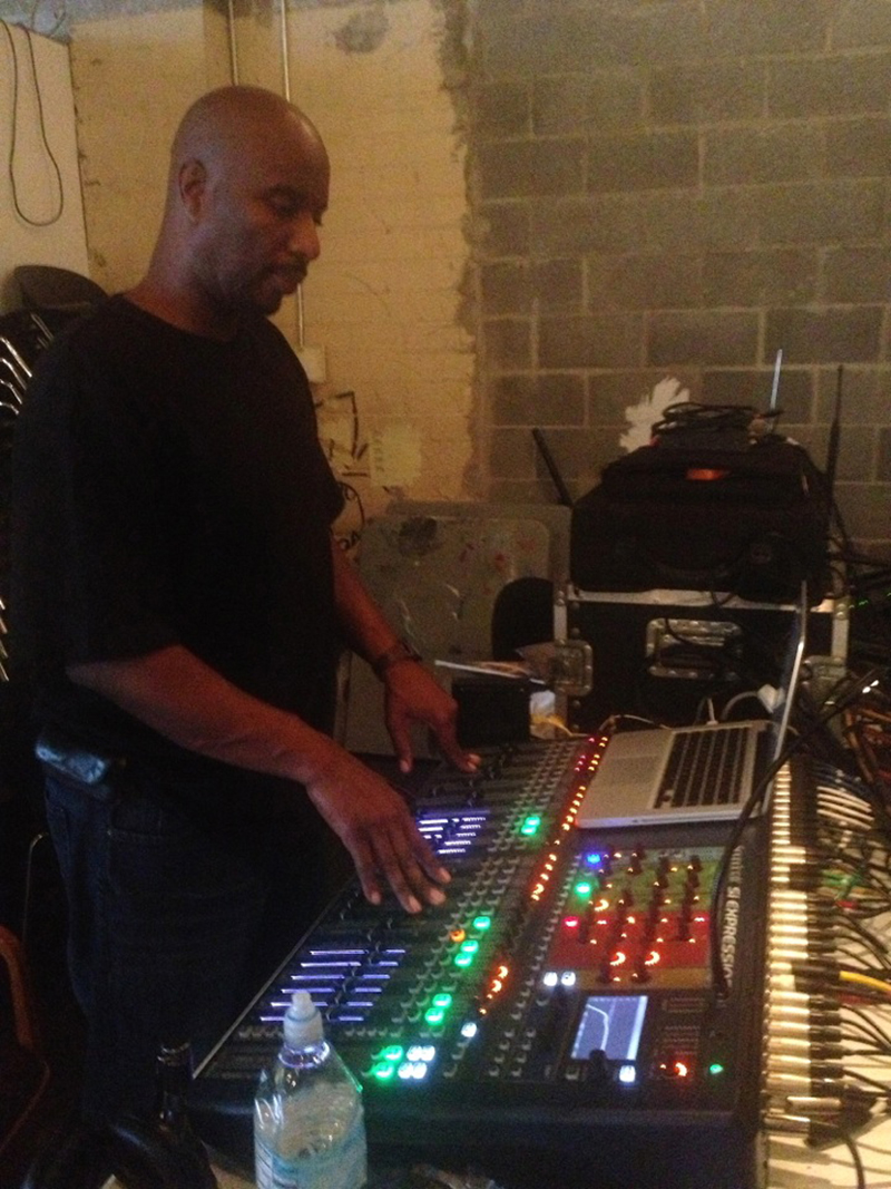 Derrick Holmes uses his Si Expression 3 for a test run at the Third New Hope Baptist Church, before the church opted to purchase its own Si Expression 2.