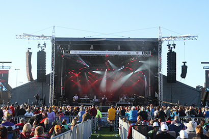 Reach Communications supported Joyful Noise 2014 with a NEXO STM line array system.