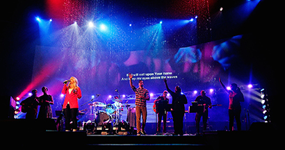 The main auditorium within the Naz Church hear seats about 2,800 people; the total size of the congregation is about 3,000. The church recently installed two Yamaha CL Series Digital Audio Consoles
