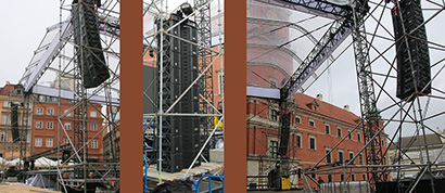 Gigant Sound Letus specified a compact nine-per-side GTO main system supplemented by eight GTO-SUB modules, all powered by Powersoft T11 amplifiers