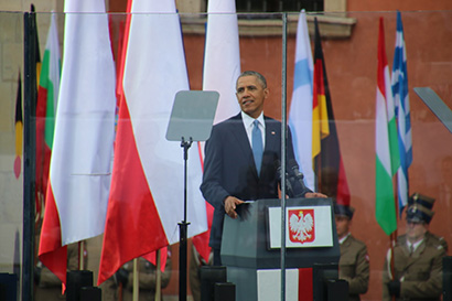 The event, staged in Castle Square here on June 4, was attended by U.S. president Barack Obama, former and current Poland presidents Lech Walesa and Bronislaw Komorowski, close to 50 other European heads of state and various members of European royalty.