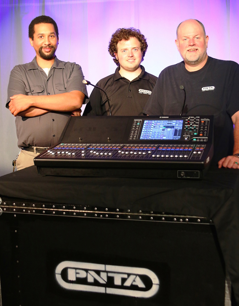 From left to right: Jon-Philippe Ruhumuliza, Rental Manger; Bill Woodland, Custom Sales; Dave Vaught, Event Services Manager