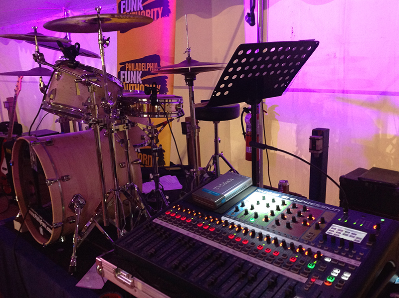 Philadelphia Funk Authority uses a Harman Soundcraft Si Expression 2 console