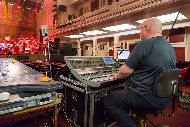 An Allen & Heath iLive digital mixing system recently managed FOH on a tour marking the 40th anniversary of the release of Rick Wakeman’s landmark concept album, Journey to the Centre of the Earth. FOH engineer Ian Barfoot is pictured here with the system at London's Royal Albert Hall.