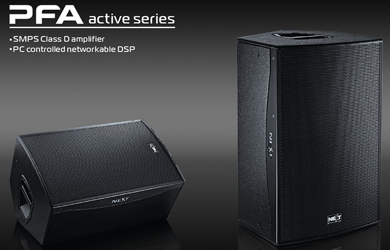 Next ProAudio PFA powered speaker series