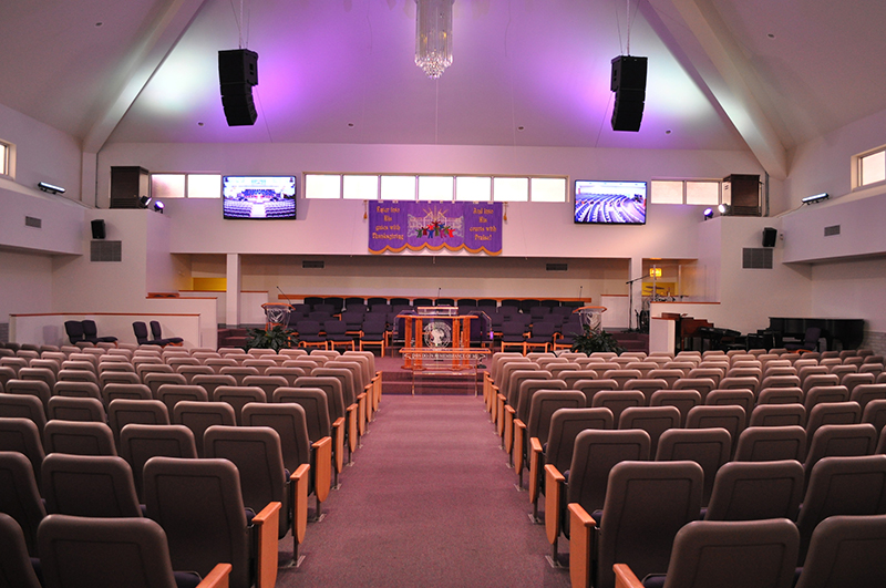 Encompass AV recently installed a Martin Audio MLA Mini loudspeaker system at the Inspirational Deliverance Center Church of God in Christ as part of a major technical upgrade for its 500-seat worship center.