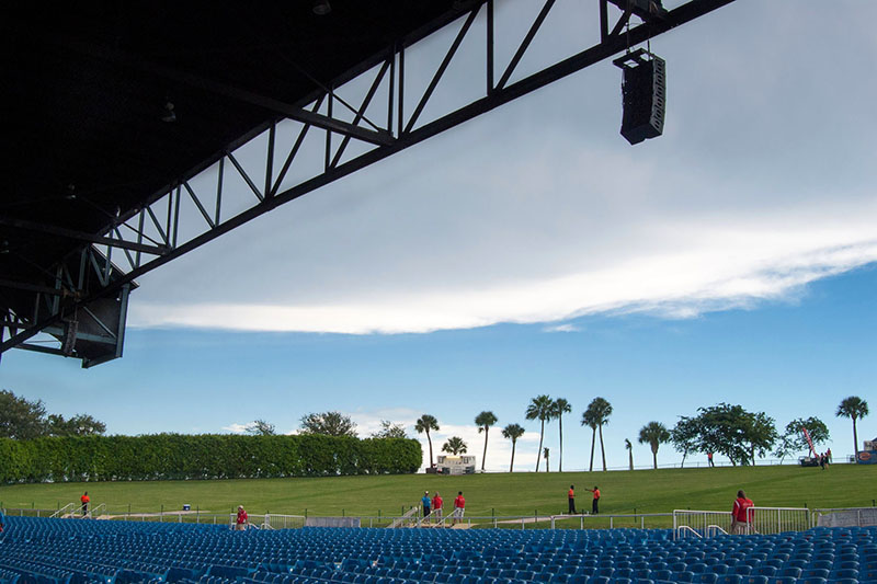 Cruzan Amphitheatre Installs L-Acoustics KARAi Loudspeakers to offer patrons better coverage of the lawn area.