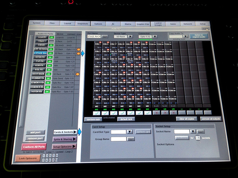 Wigwam Incorporates Mux22 as Part of Optocore/DiGiCo Multiplexed Fiber Ring
