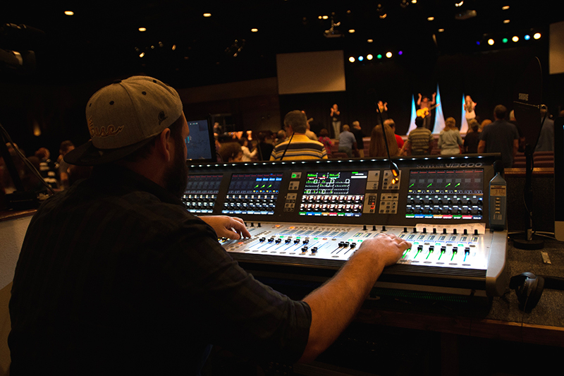 The Church On The Rock at the Golden Triangle location in Texas recently acquired a Harman Soundcraft Vi3000 console