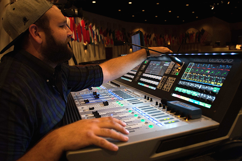 The Church On The Rock at the Golden Triangle location in Texas recently acquired a Harman Soundcraft Vi3000 console