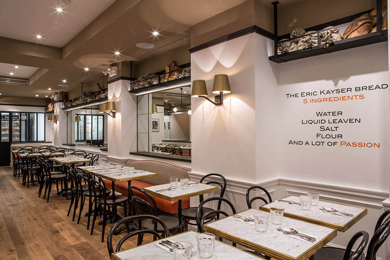 For Maison Kayser’s five bakery/café locations in New York City, Essential Communications specified Ashly Audio gear.