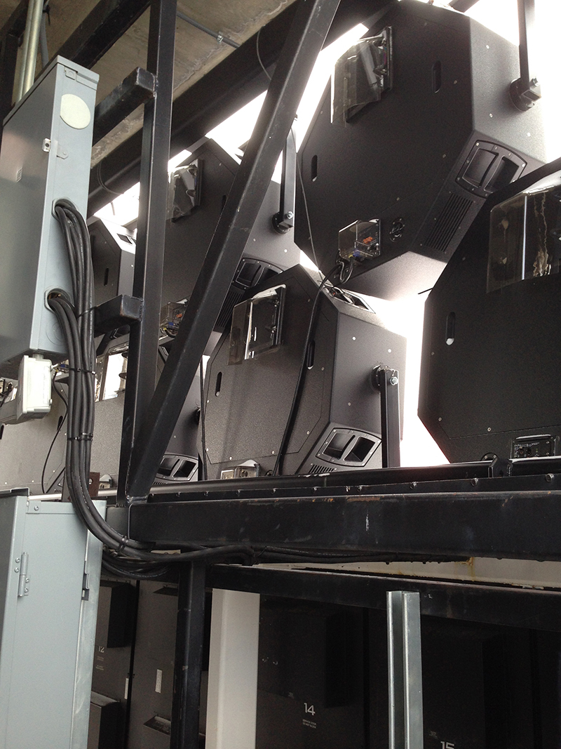 Longtime (and recently retired) stadium manager K.C. Scull opted for Meyer Sound’s LEO linear large-scale sound reinforcement system with the 1100-LFC low-frequency control element and SB-3F sound field synthesis loudspeakers. Dallas-based WJHW designed the system, installed in two phases by Parsons Electric and Pro Sound & Video.