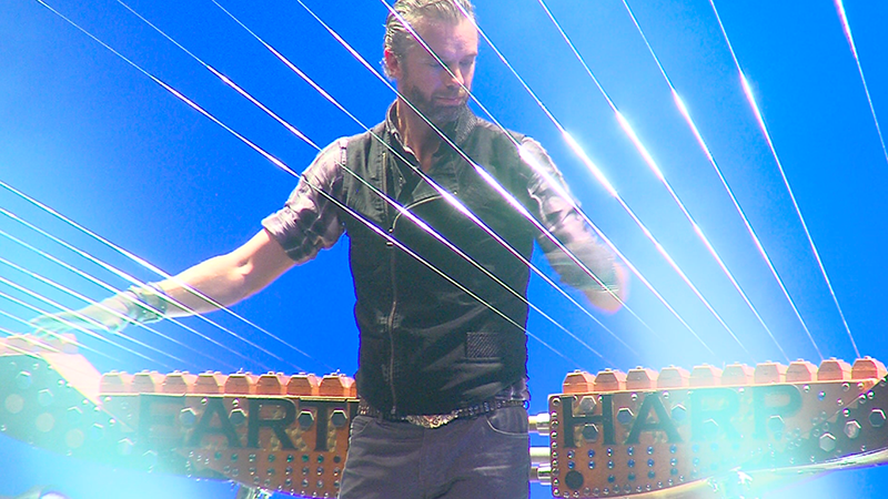 William Close and the Earth Harp Collective perform at Mercyhurst.