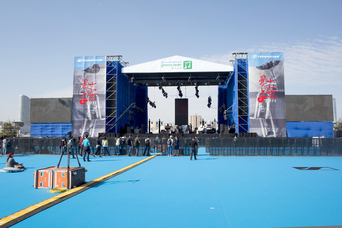 The event’s Green Note Stage featured 24 KH8, 16 KS8 and eight KF12MT units. 
