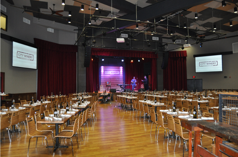 Nashville’s new City Winery supported by an abundance of Shure gear.