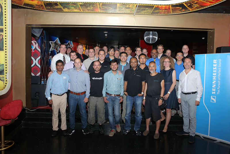 The new Sennheiser RF experts with their mentors