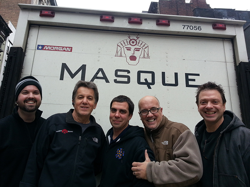 Masque Sound Crew Preparing for the Road Recovery Benefit Show at The Hills NYC