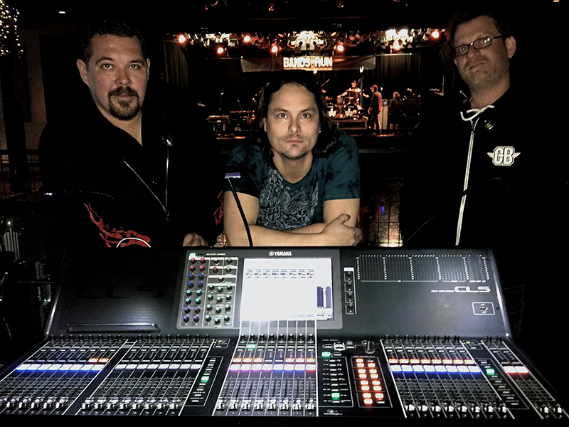 L to R: Ian Leary, Tour PM/FOH for Blackjack Billy and Doc Walker, Neil Fenske - Monitors, and Scott “Scooter” Findlay - Tour System Tech - Road Hammers FOH