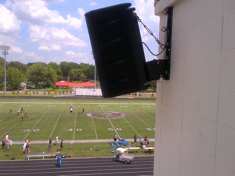 Tech Electronics installed a One Systems direct weather loudspeaker system at University of Indianapolis’ Key Stadium