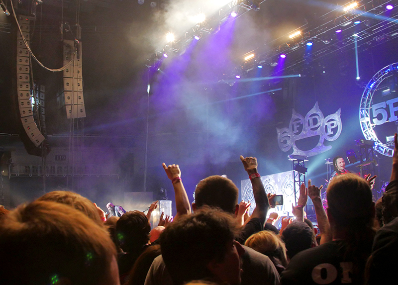 Five Finger Death Punch fans received an amazing audio experience compliments of Adamson Energia line arrays