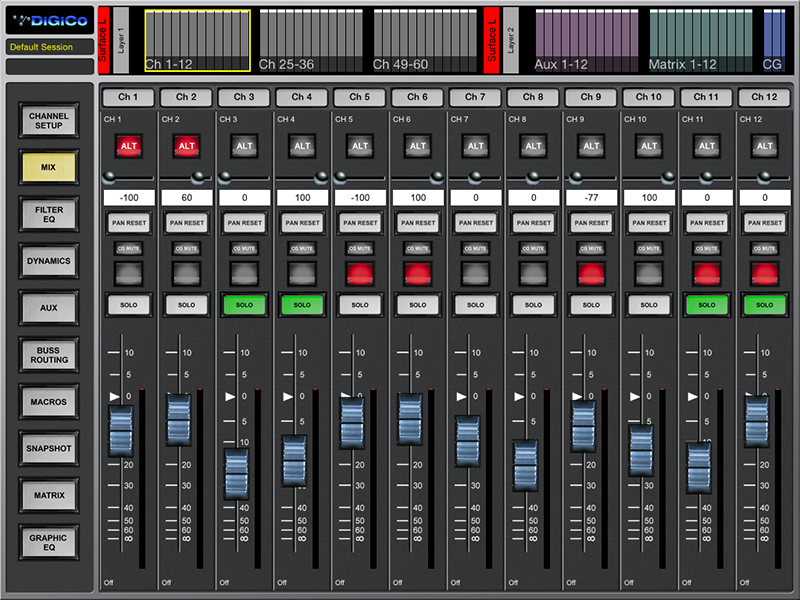 DiGiCo iPad App