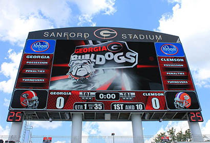 University of Georgia, Sanford Stadium Scoreboard