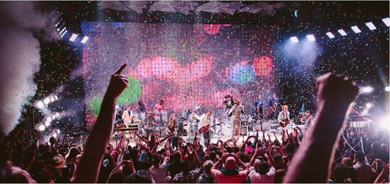 Solotech provided L-Acoustics speakers for Arcade Fire in 2014.