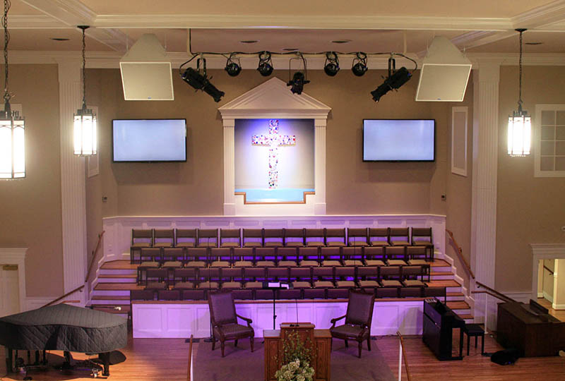 Highland Park Baptist Church interior, ©2015 Kenneth Purdom Photography