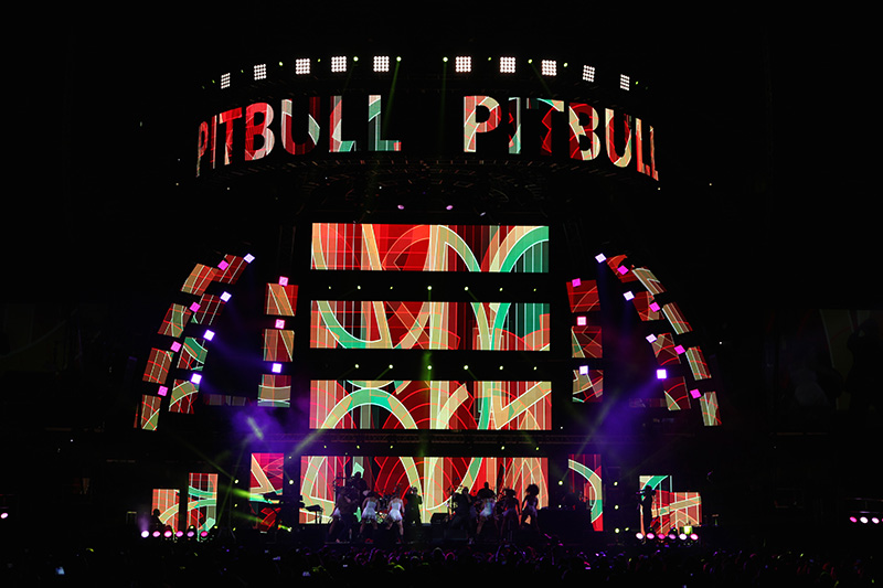 Stage at Calibash Latin Music Festival