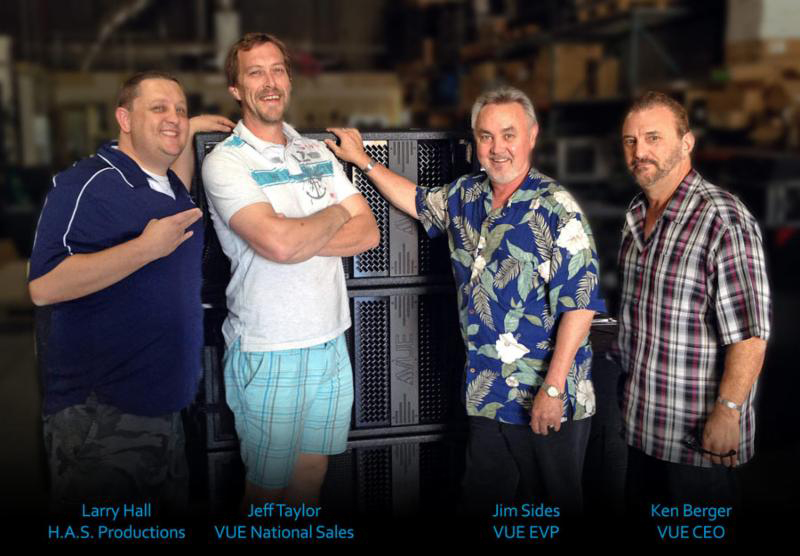 H.A.S. Larry Hall with VUE Staff