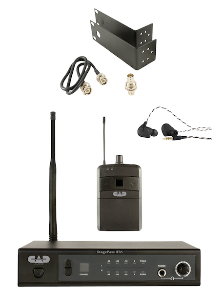 StagePass IEM Stereo Wireless In Ear Monitor System, CAD Audio